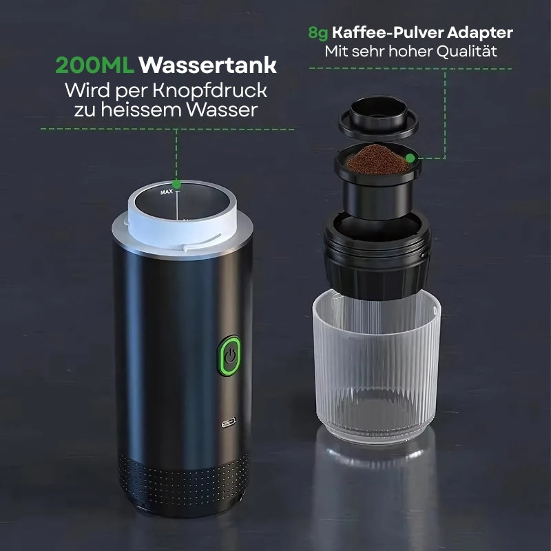 Draagbare 3-in-1 espressomachine