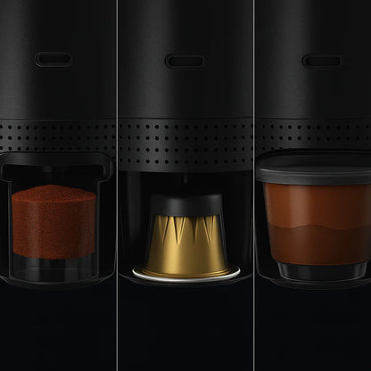 Draagbare 3-in-1 espressomachine